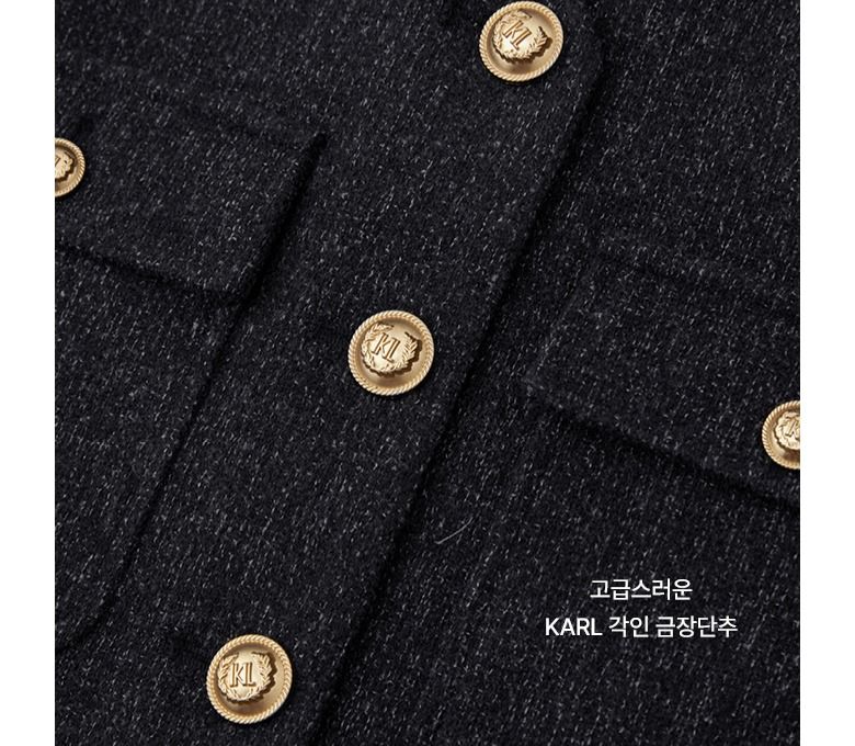 [론칭가99,000원▼] 칼라거펠트 23FW 블랑쉬 칼라리스 자켓